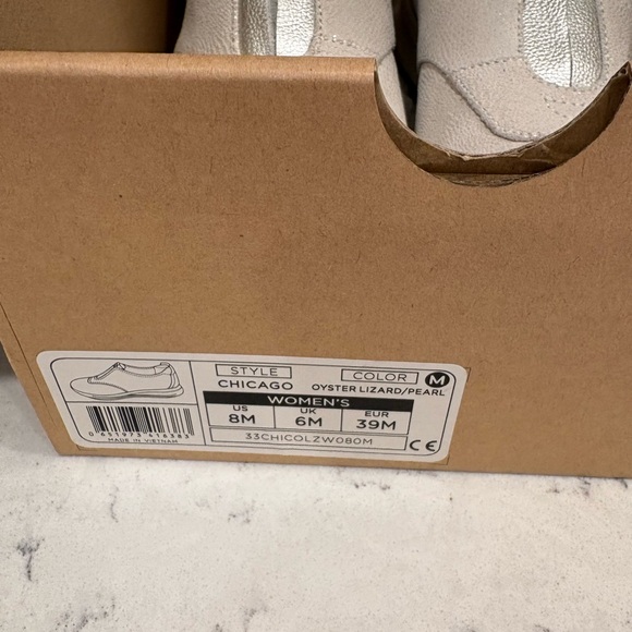 Revere Women’s Shoes Oyster Lizard Chicago Women's Slip-On Sneakers Size 8 - Picture 7 of 8